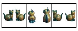 Handcarved Wooden Pair of Cats