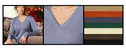 I LEVRIERI Luxury Italian Merino Wool V-neck Sweater