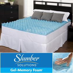 Slumber Solutions Gel Big Bump 2-inch Queen/ King/ Cal King-size Memory Foam Mattress Topper
