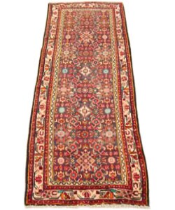 Hamadan Hand-knotted Runner 3'4 x 8'9 (Iran)