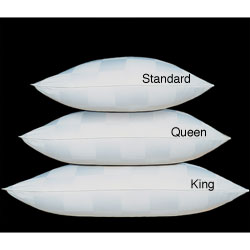Italian Check 1000 Thread Count Siberian White Down Pillow