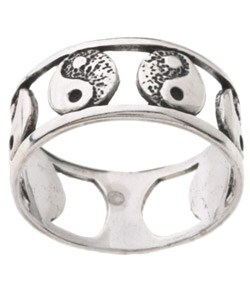 Sterling Silver Yin Yang Ring