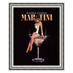 Ralph Burch 'Razzle Dazzle Martini' Framed Print