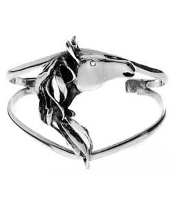 Sterling Silver Horse Cuff Bracelet (Mexico)