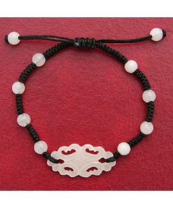 Hand-Carved Jade Bracelet (China)