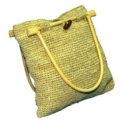 Handcrafted Hemp and Bamboo Handbag