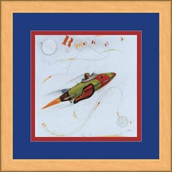 Paul Gibson Rocket Framed Print