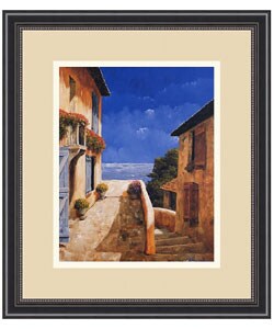 Gilles Archambault Villa By the Sea Framed Print