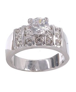 Sterling Silver 6-mm CZ Ring