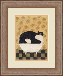 Warren Kimble Cat in Tin Tub