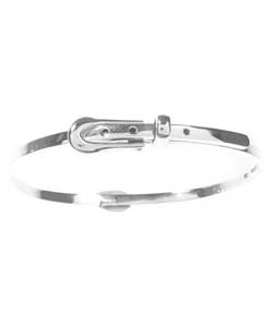 Sterling Silver Buckle Adjustable Cuff Bracelet