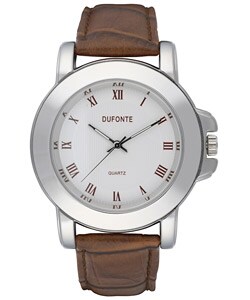 Dufonte by Lucien Piccard Sport Brown Strap Watch