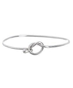 Sterling Silver Love Knot Bangle
