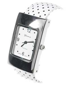 Polka-dot Women's Bangle Watch