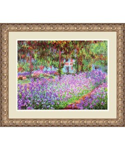 Claude Monet Artist's Garden at Giverny Framed Art Print