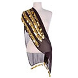 Black Belly Dancing Scarf (Egypt)