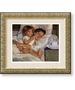 Mary Cassatt Breakfast in Bed Framed Print