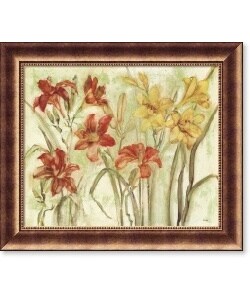 Cheri Blum Day Lily Garden Framed Art Print