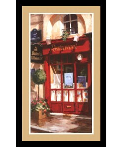 George Botich Left Bank Bistro Framed Print