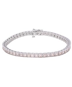 14k Gold 4ct Diamond Tennis Bracelet (G,I1)