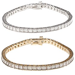 14k Gold 3ct Diamond Tennis Bracelet