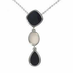 Sterling Silver Mother of Pearl Pendant