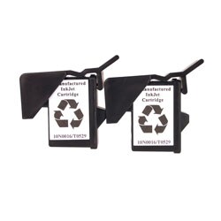 Dell 720/A920 T0529 Two-pack Compatible Black Inkjet Cartridges (Refurb)