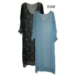 Hand-painted Sheer Dress Cover Up (India)
