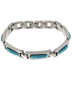Stainless Steel Turquoise Magnetic Bracelet