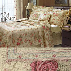 Antique Rose Quilt Set