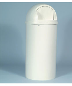 Rubbermaid Marshal Large Off-White Trash Container