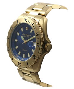Jules Jurgensen Men's Goldtone Blue Dial Watch