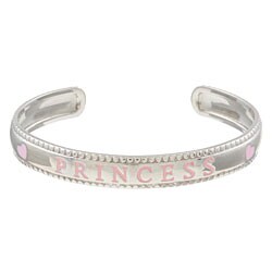 Silver 'Princess' Adjustable Baby Cuff Bracelet