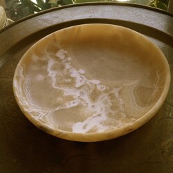Matte Alabaster Plate (Egypt)