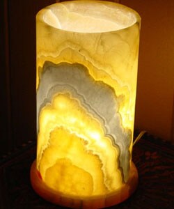 Alabaster Large Hurricane Lamp (Egypt)