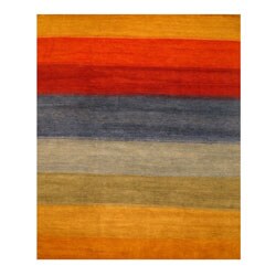 Hand-knotted Jammu Gabbeh Wool Rug (6' x 9')