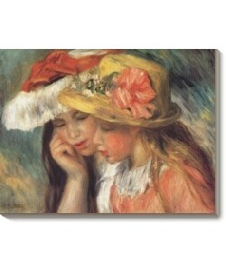 Pierre Auguste Renoir Les Deux Soeurs Canvas Art
