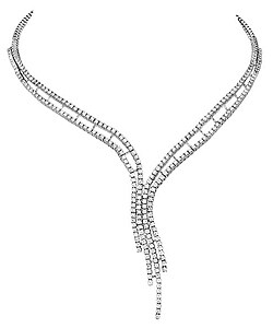 18k White Gold 10.48ct TDW Diamond Necklace