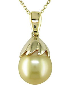 14k Gold Cultured Golden South Sea Pearl Necklace (Case of 6)