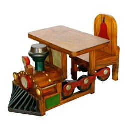 Vehicle Children's Desk and Chair Set