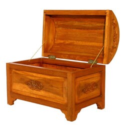 Decorative Storage Chest w/ Floral Design