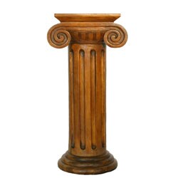 Hand-carved Tall Pedestal Table