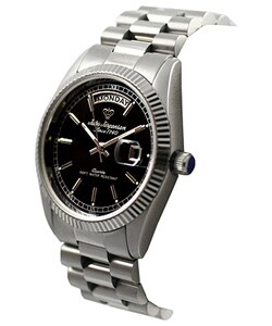 Jules Jurgensen Men's Rolex-style Black Dial Watch