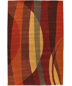 Hand-tufted Metro Brick Wool Rug (7'6 x 9'6)