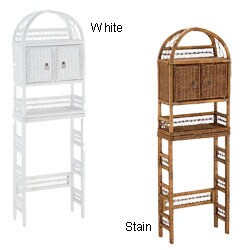 Wicker Bathroom Shelf