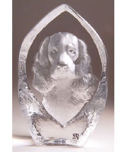 Mats Jonasson Cocker Spaniel Crystal Art Piece