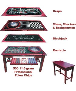 Trademark Poker 6-in-1 Casino Gaming Table