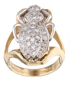 14k Gold 3/4ct TDW Diamond Spider Ring