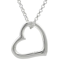 Sterling Silver Floating Heart Pendant