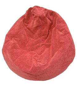 Sueded Corduroy Kid's Strawberry Beanbag Chair